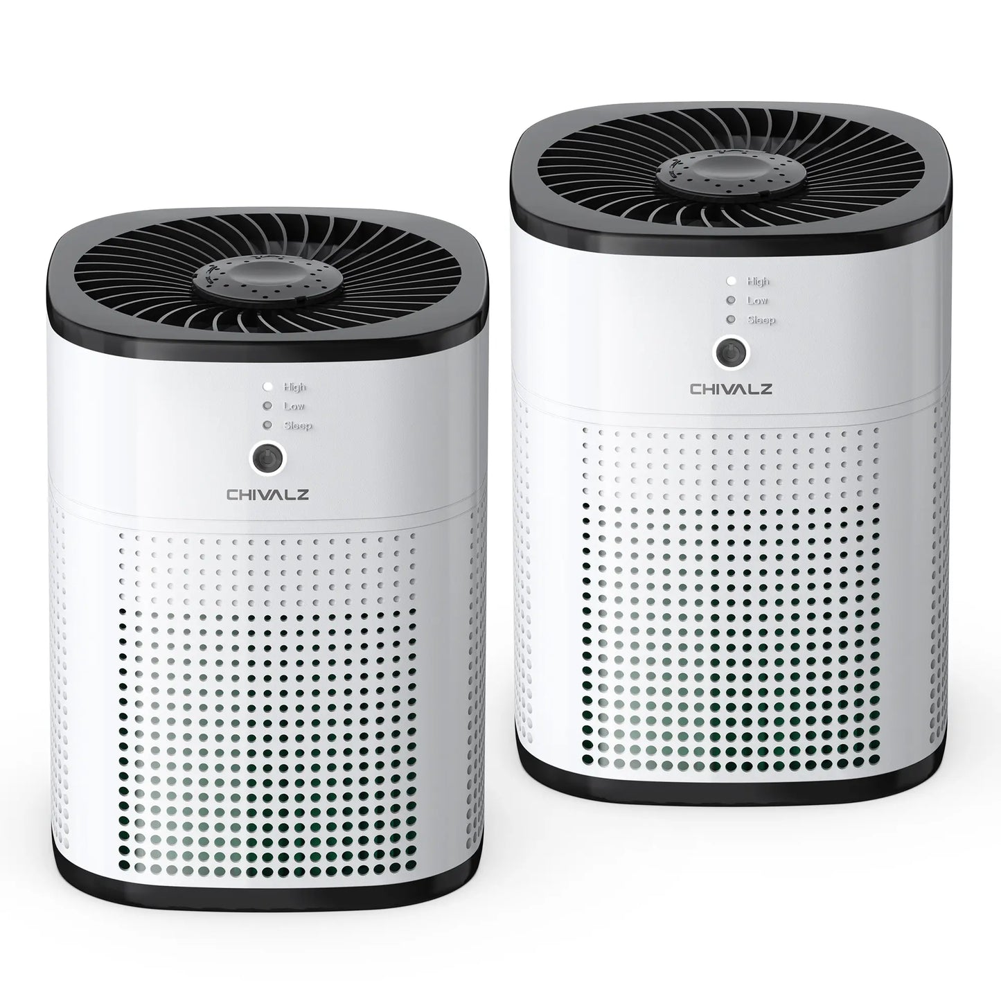 CHIVALZ Portable HEPA Air Purifier – 3-in-1 Filtration for Bedroom & Home