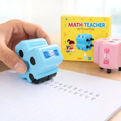 Math Practice Roller Stamp for Kids Ages 5–9, Classroom & Home Use