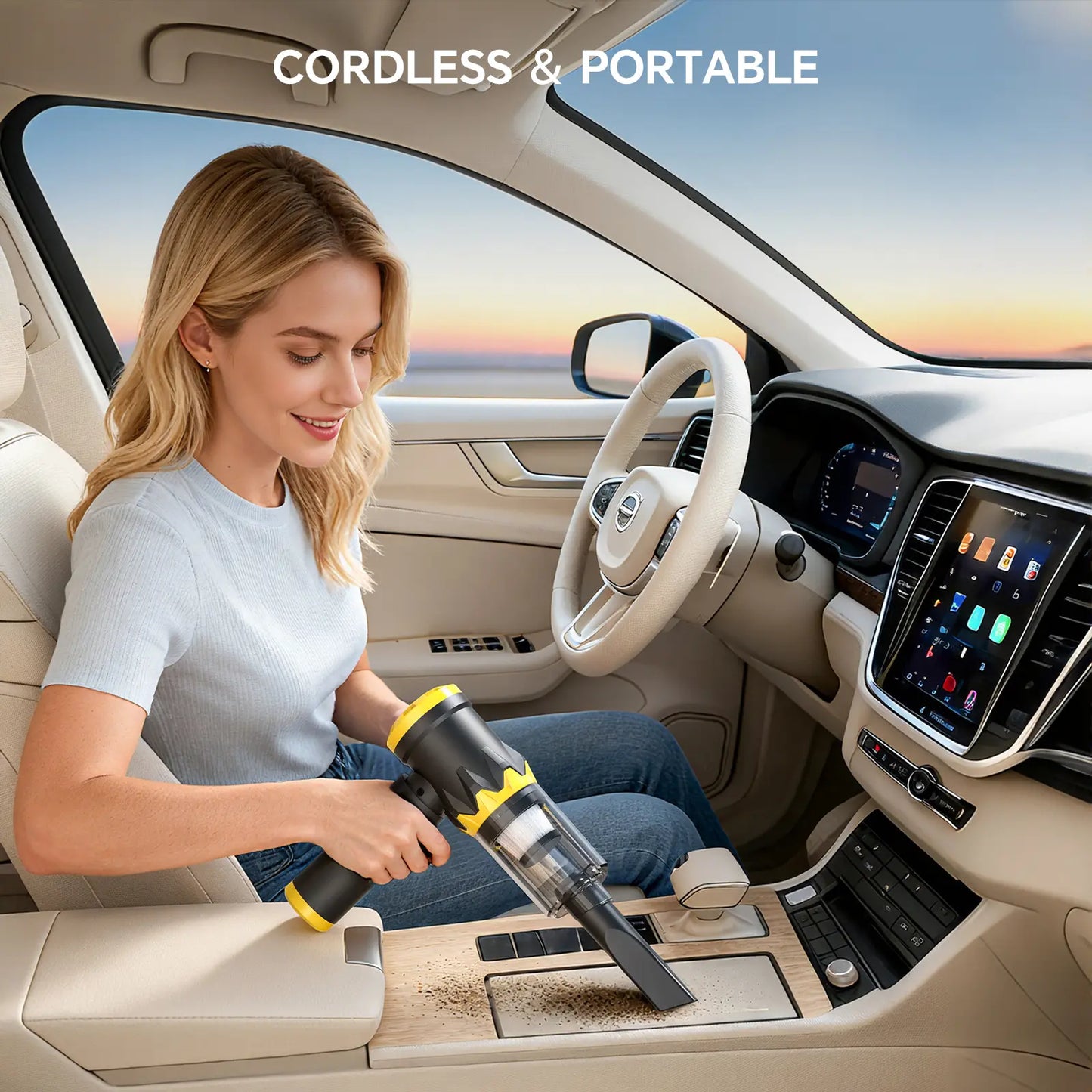 MR.EGO G2 Cordless Car Vacuum – 20000Pa 4-in-1 Portable Mini Cleaner