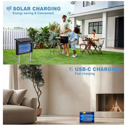 Gainstarx Solar Mosquito Zapper for Patio & Camping